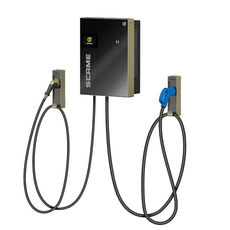 SCAME PARRE SPA - SCA206.D91-E12 WALL BOX DC LAN+ROUTER 25KW CCS2+CHADEMO