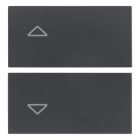 VIMAR SPA - VIW20752.2 DUE MEZZI TASTI 2M SIMBOLI FRECCE GRIGIO