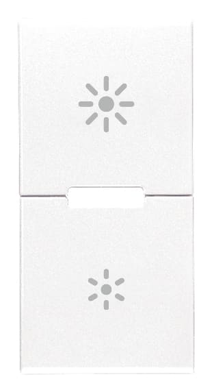 VIMAR SPA - VIW20755.3.B DUE MEZZI TASTI 1M DIMMER BIANCO