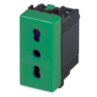 MASTER SRL - MST21159V MIX PRESA 2P+T 16A BIVALENTE VERDE