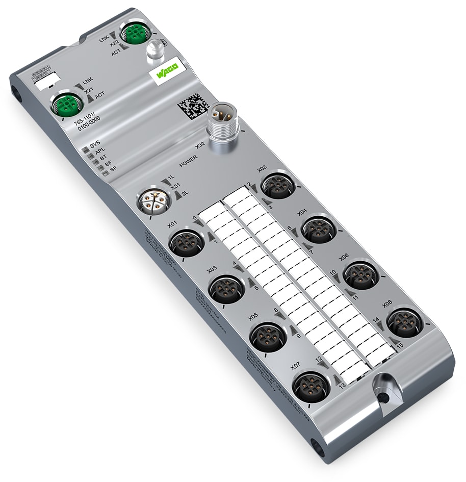 WAGO ITALIA SRL - WAG765-1101/100-000 DI 16CH PROFINET 24VDC CONNES 8XM12 WIDE