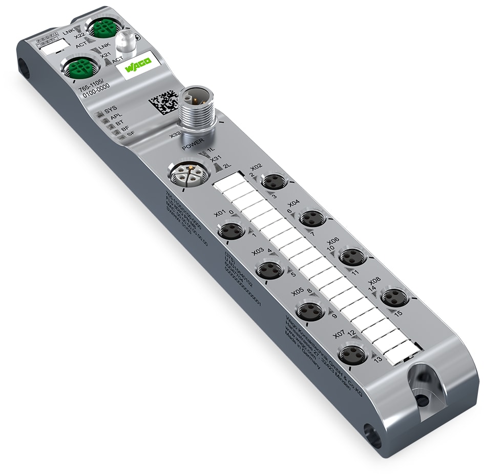 WAGO ITALIA SRL - WAG765-1105/100-000 8DIO PN DC 24 V / 2,0 A