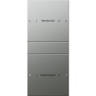 GIRA - GIR2132602 SETBIL.2-M(1+1)SCRIV.SYSTEM55ACCIAIO