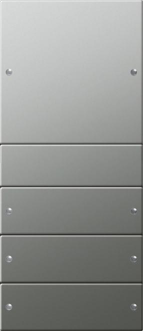 GIRA - GIR2134601 Wippenset 4f (1+3) System 55 Edelstahl