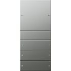 GIRA - GGI2134601 Wippenset 4f (1+3) System 55 Edelstahl