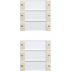 GIRA - GGI213601 Wippenset 6f (3+3) BSF System 55 Klar/Cr