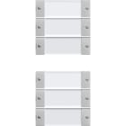 GIRA - GIR2136015 Wippenset 6f (3+3) BSF System 55 Klar/Gr