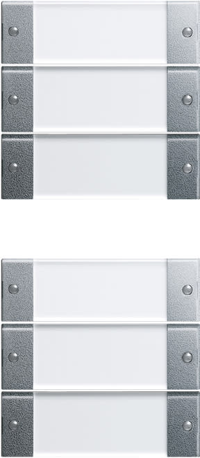 GIRA - GIR213626 Wippenset 6f (3+3) BSF System 55 Klar/F