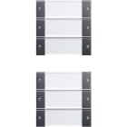 GIRA - GIR213628 Wippenset 6f (3+3) BSF System 55 Klar/An