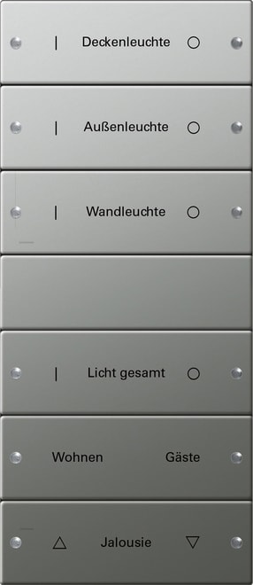 GIRA - GIR2136602 SET INTERRUTT. BILANC. 6X (3+3) SCRIVIB.