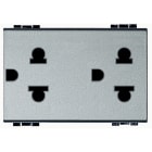 BTICINO - BTINT4185 LIGHT TECH - PRESA DUPLEX UNIVER 2P+T 16