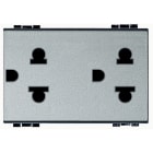 BTICINO - BTINT4185 LIGHT TECH - PRESA DUPLEX UNIVER 2P+T 16