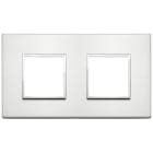 VIMAR SPA - VIW21643.01 PLACCA 4M (2+2)INT71 ALLUMINIO BRILLANTE