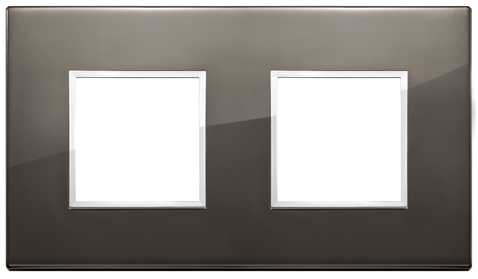 VIMAR SPA - VIW21643.06 Placca 4M (2+2) int71 nero zaffiro