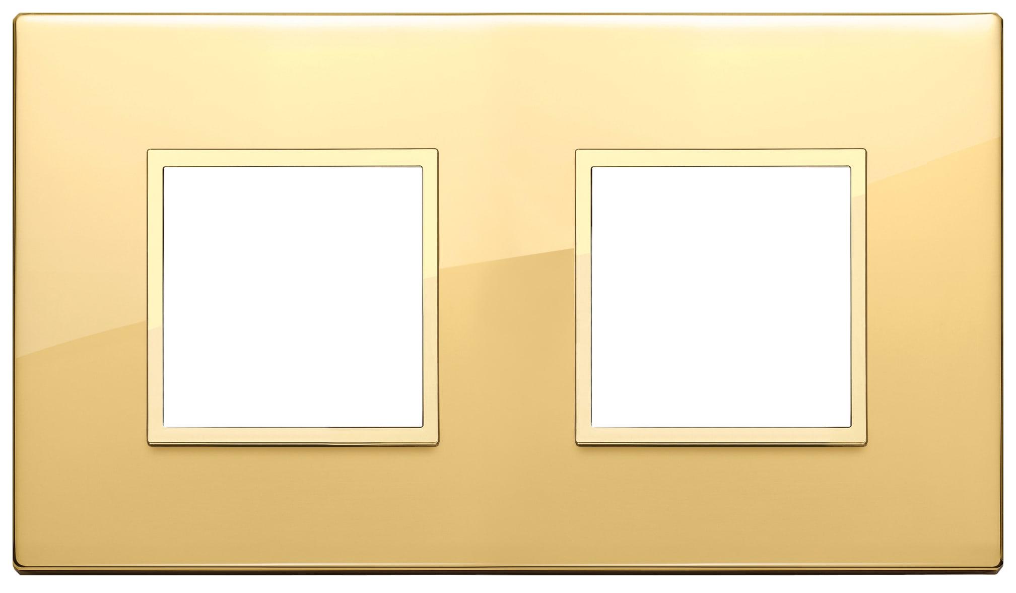 VIMAR SPA - VIW21643.G09 Placca 4M(2+2) int71 oro totale lucido