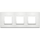 VIMAR SPA - VIW21644.01 PLACCA 6M (2+2+2) INT71 ALLUMINIO BRILL.