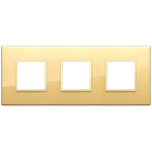 VIMAR SPA - VIW21644.G09 PLACCA 6M(2+2+2)I71 ORO TOTALE LUCIDO