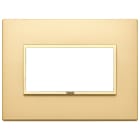 VIMAR SPA - VIW21644.G10 Placca 6M(2+2+2)i71 oro totale satinato