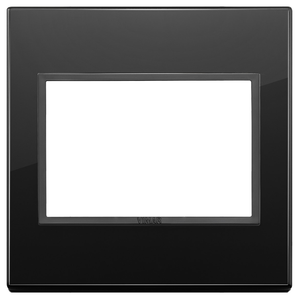 VIMAR SPA - VIW21648.88 PLACCA 3M BS NERO TOTALE DIAMANTE