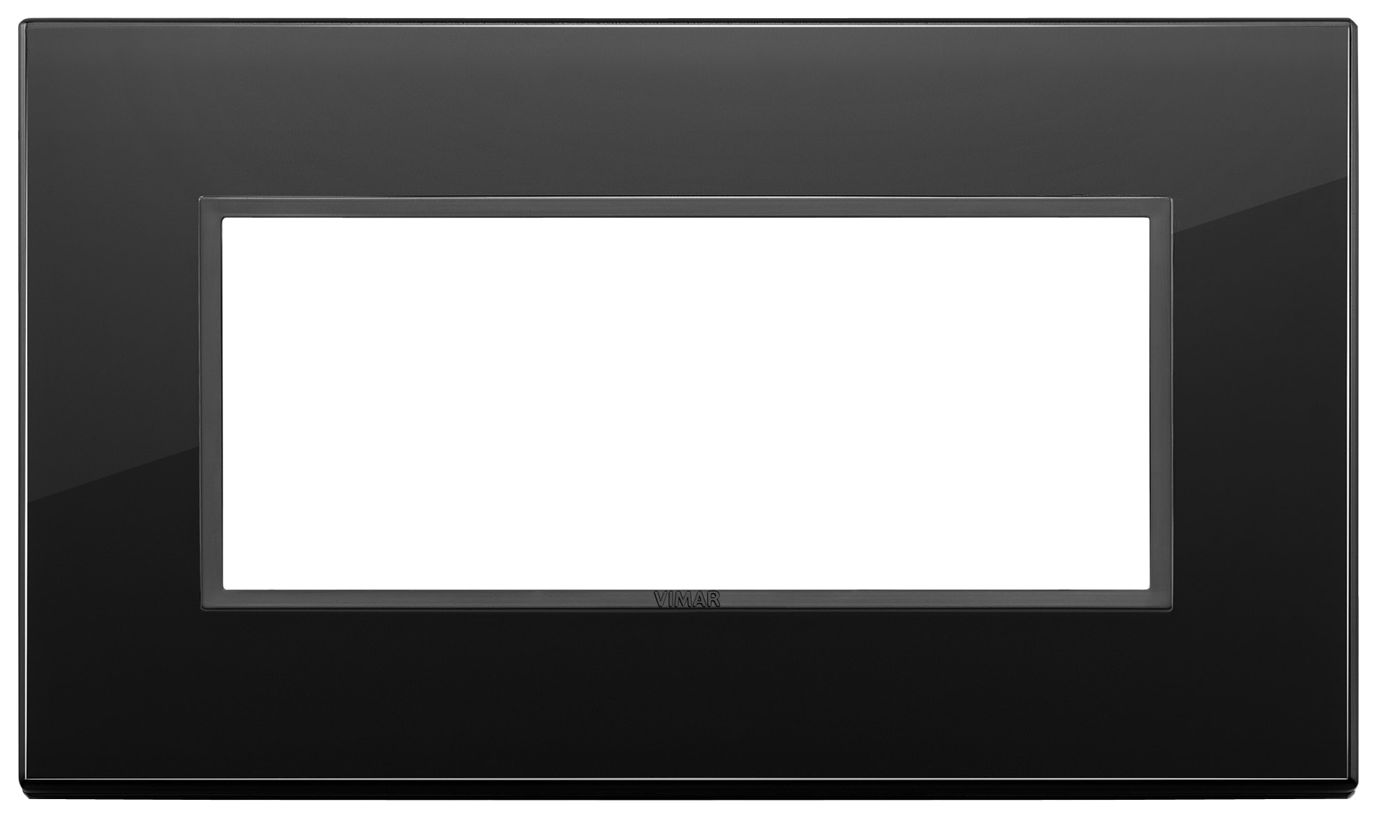 VIMAR SPA - VIW21649.88 PLACCA 5M BS NERO TOTALE DIAMANTE