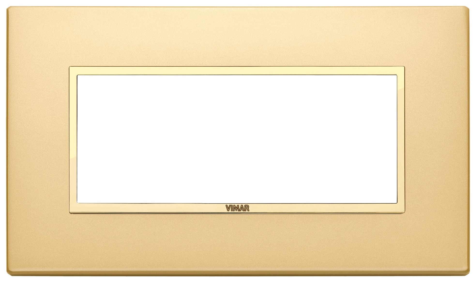 VIMAR SPA - VIW21649.G10 PLACCA 5M BS ORO TOTALE SATINATO