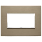 VIMAR SPA - VIW21654.05 PLACCA 4M BRONZO SCURO