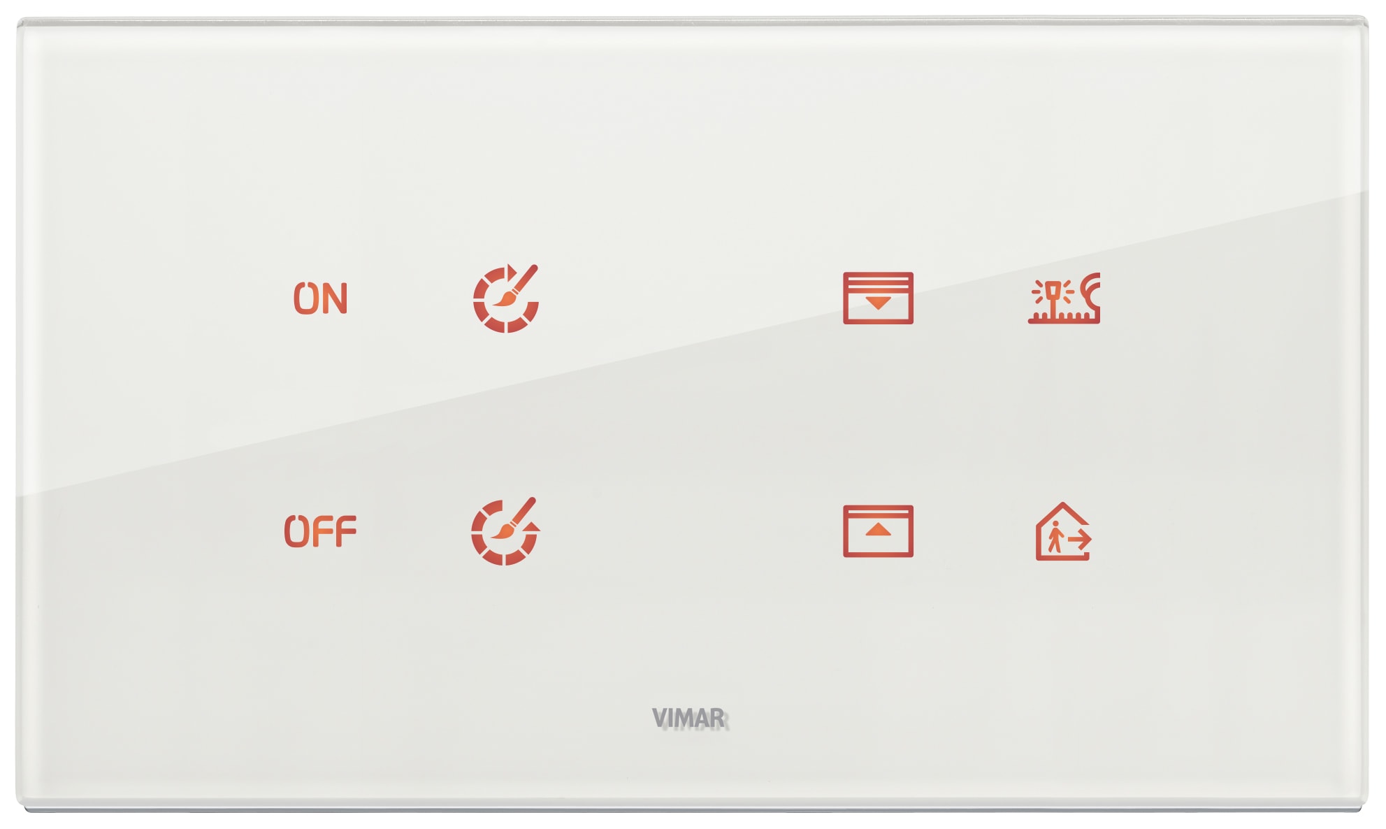 VIMAR SPA - VIW21667.70 PLACCA 5MBS (2+BLANK+2) BIANCO DIAMANTE