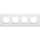 VIMAR SPA - VIW21669.01 PLACCA 8M (2+2+2+2)INT71 ALLUMINIO BRILL