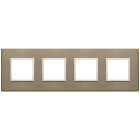 VIMAR SPA - VIW21669.05 PLACCA 8M (2+2+2+2) INT71 BRONZO SCURO