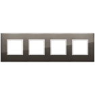 VIMAR SPA - VIW21669.06 Placca 8M (2+2+2+2) int71 nero zaffiro