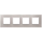 VIMAR SPA - VIW21669.73 PLACCA 8M (2+2+2+2) INT71 GRIGIO PERLA