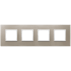 VIMAR SPA - VIW21669.74 PLACCA 8M (2+2+2+2) INT71 OPALE BRUNO