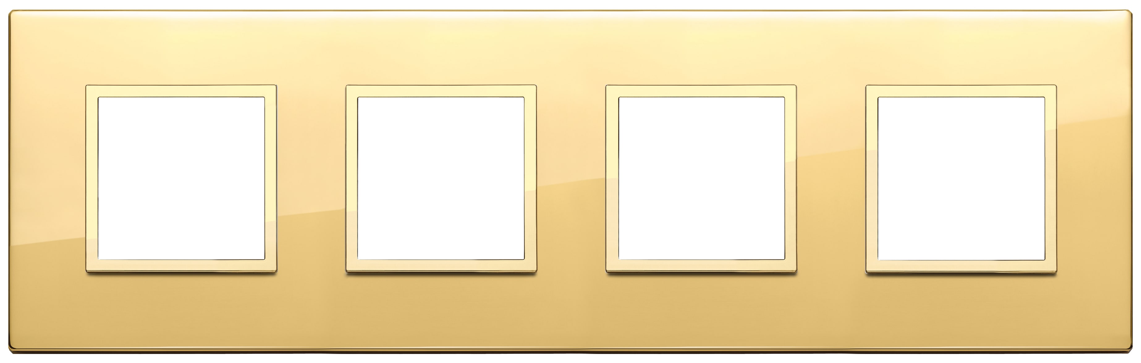 VIMAR SPA - VIW21669.G09 PLACCA 8M(2+2+2+2)I71 ORO TOTALE LUCIDO