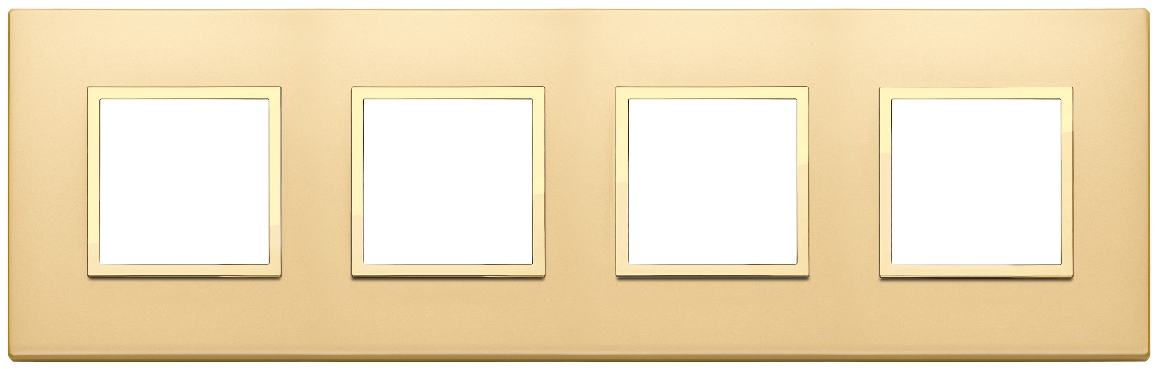 VIMAR SPA - VIW21669.G10 PLACCA 8M(2+2+2+2)I71 ORO TOTALE SATINAT