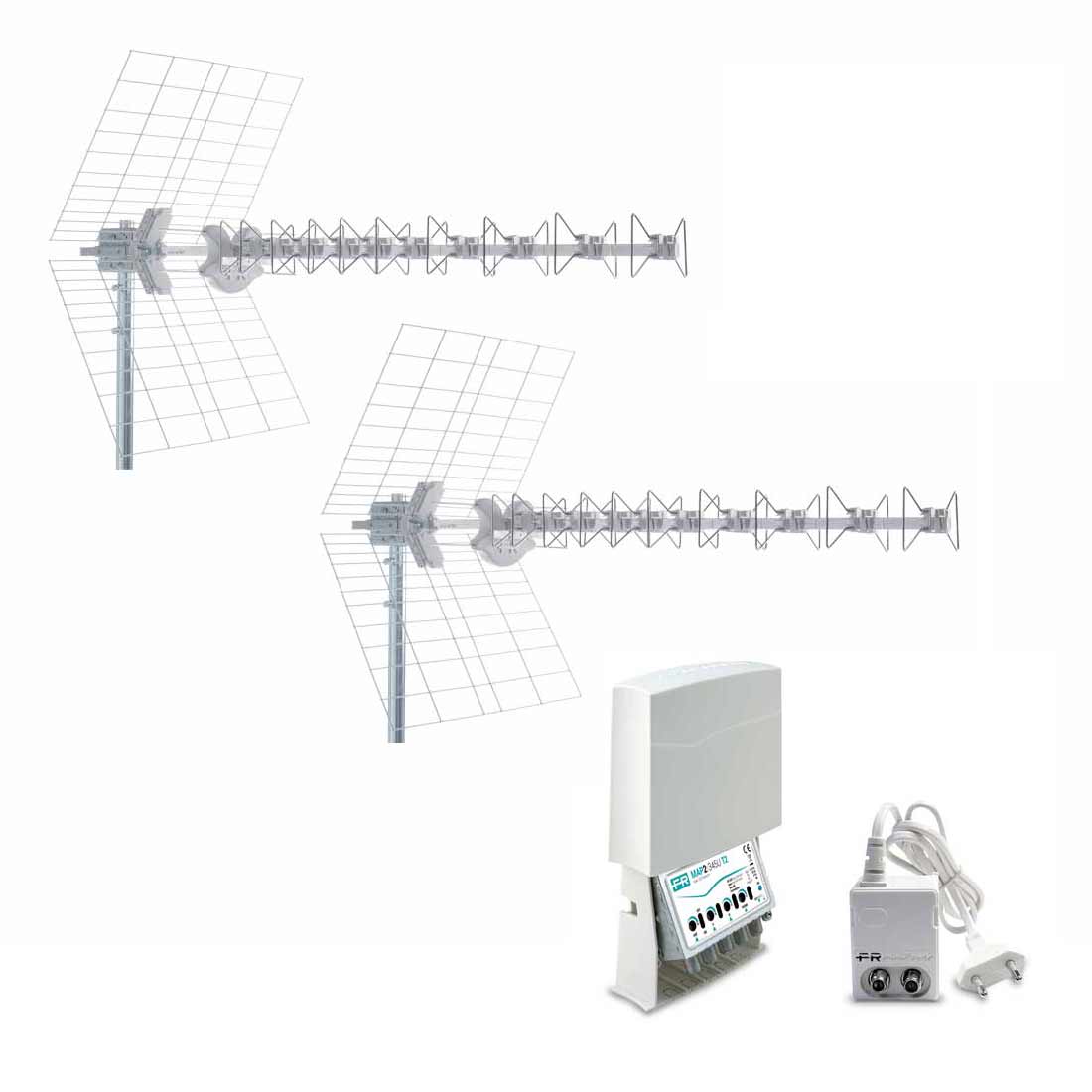 FRACARRO - FRA217971 KIT 3 5G T2 2XBLU10 5G+MAP2R345U+12P
