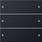 GIRA - GGI2183005 Wippenset 3f System 55 Schwarz m(lack.)