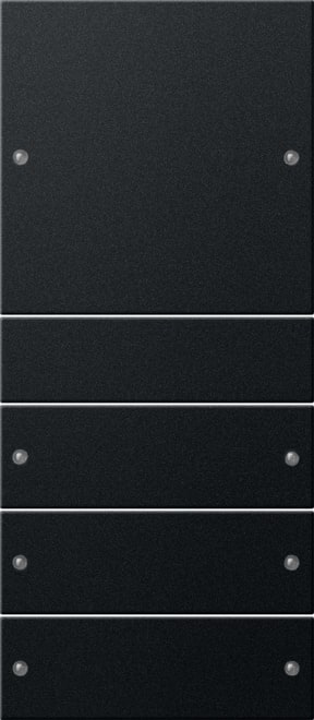 GIRA - GGI2184005 Wippenset 4f (1+3) System 55 Schwarz m(l