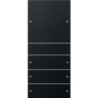 GIRA - GGI2184005 SET BIL. 4-M (1+3) SYSTEM 55 NERO O(VERN