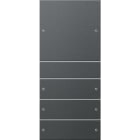 GIRA - GIR218428 Wippenset 4f (1+3) System 55 Anthrazit(l