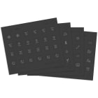 VIMAR SPA - VIW21847.7 4 FOGLI ETICHETTE SIMBOLI ILLUMINABILI