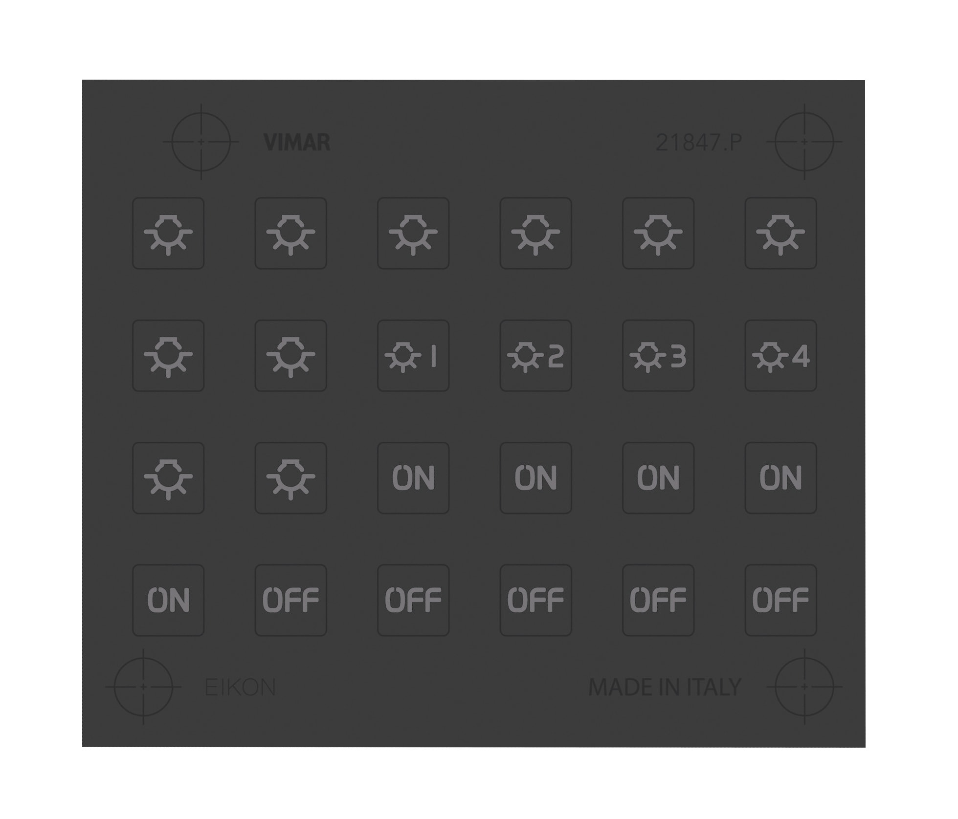 VIMAR SPA - VIW21847.P 1 foglio etichette personalizzati illum.