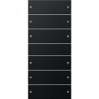 GIRA - GGI2186005 SET BIL. 6-M (3+3) SYSTEM 55 NERO O(VERN