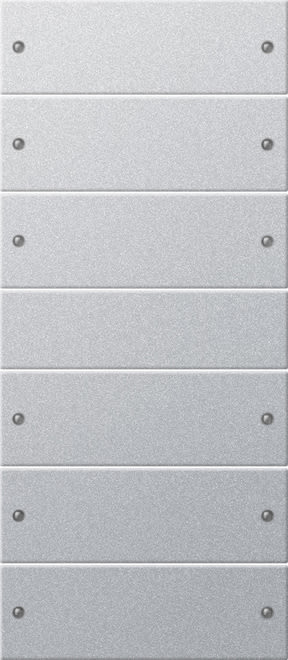 GIRA - GIR218626 Wippenset 6f (3+3) System 55 F Alu(lack.