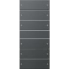 GIRA - GIR218628 Wippenset 6f (3+3) System 55 Anthrazit(l