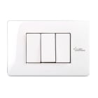 MASTER SRL - MST21MX103-AB PLACCA 3 P. PURE WHITE ANTIBACTERIAL