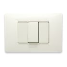 MASTER SRL - MST21MX103 MIX PLACCA 3 POSTI BIANCO ASPEN