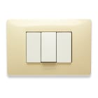 MASTER SRL - MST21MX123 MIX PLACCA 3 POSTI BIANCO PARIGI