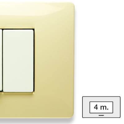 MASTER SRL - MST21MX124 MIX PLACCA 4 POSTI BIANCO PARIGI