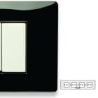 MASTER SRL - MST21MX202-4 MIX PLACCA 2+2+2+2 POSTI NERO PANTHER