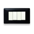 MASTER SRL - MST21MX204 MIX PLACCA 4 POSTI NERO PANTHER